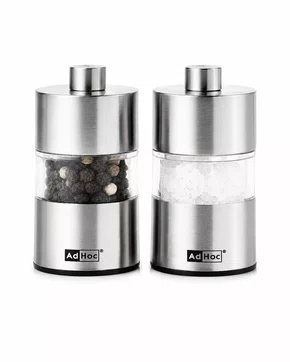 Moedor Pimenta Sal Inox Acrilico L 6,2 Cm Classic