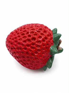 Morango Decorativo Poli 8 X 8 X 9 Cm