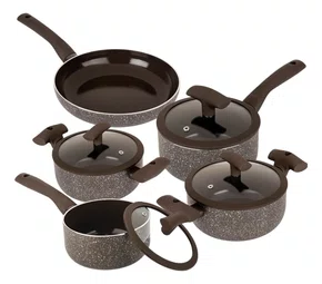 Jogo de Panelas de 5pcs Marron - Hercules