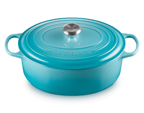 Panela Oval 27cm Signature Azul Caribe - Le Creuset
