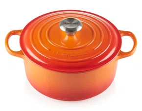 Panela Redonda 18cm Signature Laranja Flame - Le Creuset