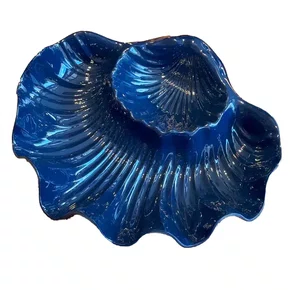 Petisqueira Melamina Concha Grande Azul 37x28x7,8c - Entrecasa