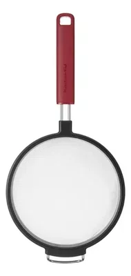 Peneira Aço Cozinha Coar Polvilhar Prático Vernelho - Kitchenaid