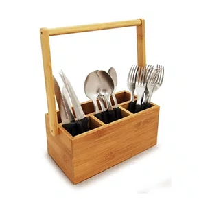 Porta Talher com Alça em Bambu 23cm - Umbra