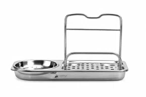 Porta Utensilio Pia com Bandeja Removivel Inox
