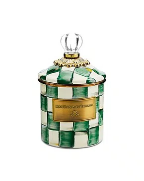 Pote 10cm Xadrez Verde - Mackenzie Childs