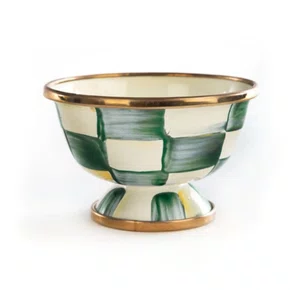Pote 5,5cm Xadrez Verde - Mackenzie Childs