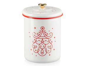 Pote Para Biscoito 4L Noel Collection White/Branco - Le Creuset