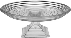 Prato de Bolo e Centro de Mesa Pilar 31cm Vidro