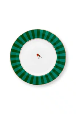Prato de Pão Stripes Esmeralda/verde Love Birds - Pip Studio