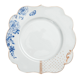 Prato de Sobremesa Flowers Royal White - Pip Studio