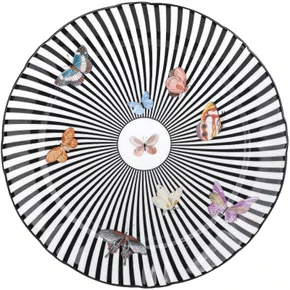 Prato de Sobremesa Listrado Kaleidoscope 22cm - Tea Delight