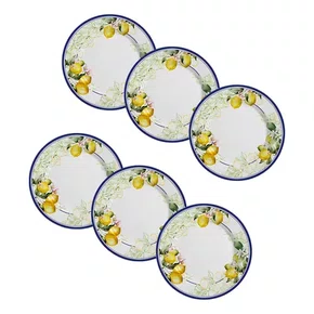 Conj. 6 Pratos de Sobremesa Sorrento 10 Classific - Alleanza