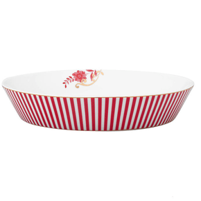 Prato de Sopa Stripes Rosa Pip Studio