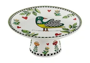 Prato P/ Bolo C/ Pe 19x9cm Verde Cocorico - Egan Italy