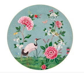 Prato Bandeja Sousplat Azul Blushing Birds - Pip Studio