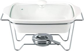 Rechaud Retangular em Porcelana com Queimador 2,2l - Dynasty