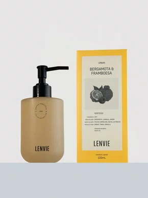 Sabonete Líquido Bergamota & Framboesa 220ml - Lenvie