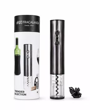 Saca Rolhas Elétrico USB Trender com Corta Lacre - Fracalanza