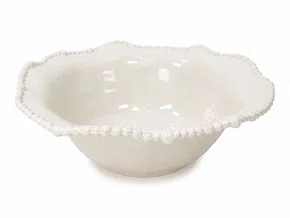 Saladeira Melamina com Borda em Relevo Fendi 34 Cm - In casa
