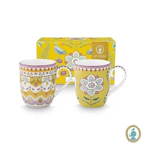 Set 2 Canecas Pequenas Amarelas Lily & Lotus - Pip Studio