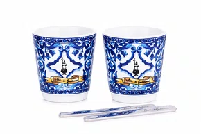 Set 2 Copinhos com 2 Misturadores Dolce & Gabbana - Bialetti