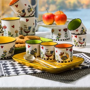 Set 2 Copos Espresso Nbc 90 Ml Verde Cocorico - Egan Italy