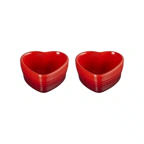 Set 2 Ramekin Coração Vermelho Cerise - Le Creuset