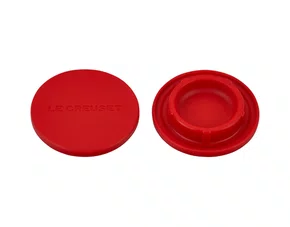 Set 2 Tampas de Silicone para Moedores Vermelho Cerise - Le Creuset