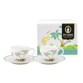 Set/2 Xícara de Cafezinho Dots Branco - Jolie 120ml - Pip Studio