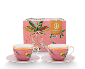 Set/2 Xícara de Chá Rosa La Majorelle - Pip Studio