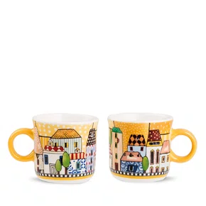 Set 2 Xícaras para Espresso 90ml Amarelo Paese Mio - Egan
