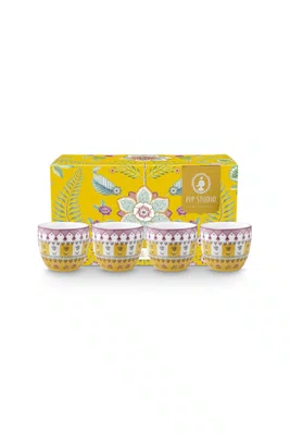 Set/4 Porta Ovo Moon Delight Amarela - Lily&lotus - Pip Studio