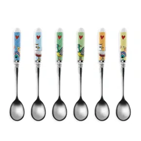 Set 6 Colheres Cha Cocorico - Egan Italy