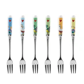 Set 6 Garfos Sobremesa Cocorico - Egan Italy