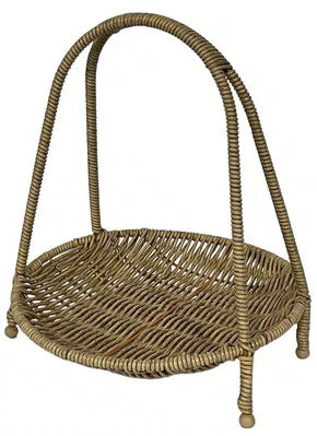 Fruteira em Fibra Cestaria 1 Andar Fendi 22x22x26cm - Entrecasa