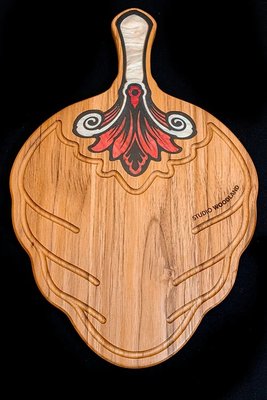 Tabua de Madeira Flower 03 - Woodland