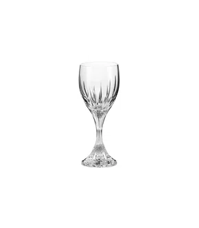 Taça de Cristal 06 Pçs para água Lapidada 350ml - Strauss