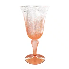 Taça em Acrílico 310ml Detalhes em Bolha Degrade Cor Laranja - Entrecasa