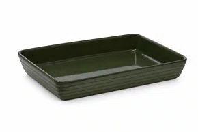 Travessa Jade 2l 21x31x5,3cm Verde Escuro - Full Fit