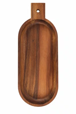 Travessa Madeira Acacia 33 X 13 X 3,5cm