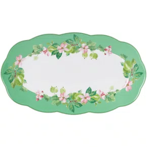Travessa Oblonga Horticool Green 35cm - Tea Delight
