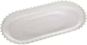 Travessa Oval de Cristal 30cm X 15cm X 2cm - Lyor