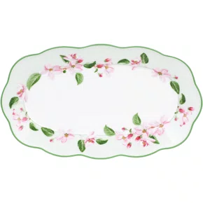 Travessa Oval Horticool Green 31cm - Tea Delight