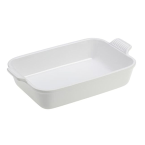 Travessa Retangular Heritage Branco 32cm - Le Creuset