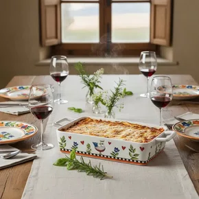 Travessa Retangular 35x19cm Laranja Cocorico - Egan