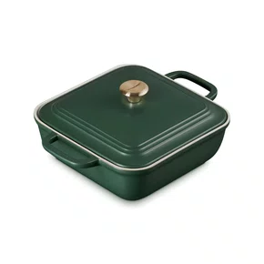 Travessa Quadrara com Tampa 2,9l Verde Foret - Le Creuset