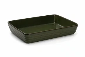 Travessa Retangular Jade 4,2l 26x5x3 Verde Escuro - Full Fit