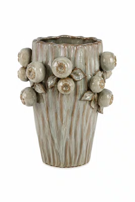 Vaso de Cerâmica Roma Azul Claro - Grillo