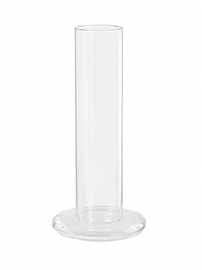 Vaso de Vidro Transparente 15x7x5cm - Grillo